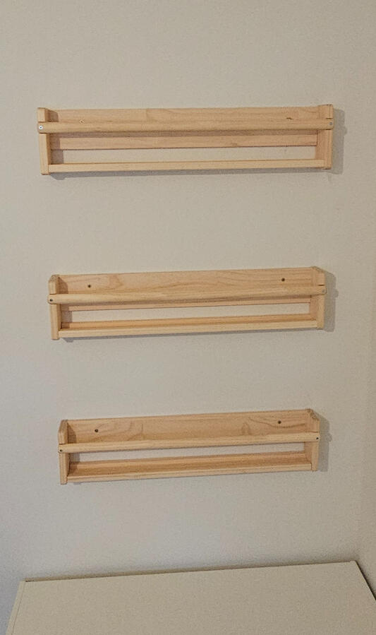 Hang bookshelves to plaster wall